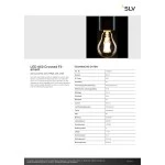 SLV 1008375 LED A60 Crossed Filament, LED-Leuchtmittel, GU10, PHASE, 6,5 W, 2700 K 