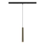 SLV 1008462 GRIP! S, 48V Pendelleuchte, Pendellänge 200 cm, 3000 K, 29°, DALI, bronze / schwarz 