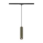 SLV 1008472 GRIP! L, 1~ Pendelleuchte, GU10, Pendellänge 200 cm, 1x max. 6 W, bronze / schwarz 