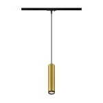 SLV 1008473 GRIP! L, 1~ Pendelleuchte, GU10, Pendellänge 200 cm, 1x max. 6 W, gold / schwarz 