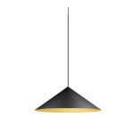 SLV 1008508 MAGICO 55, Pendelleuchte, E27, Pendellänge 180 cm, 1x max. 10 W, matt schwarz / gold 