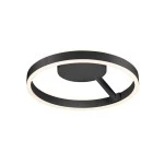 SLV 1008553 ONE, Wand- und Deckenaufbauleuchte, rund, 2700/3000 K, 14 W, DALI, Touch, 130°, schwarz 