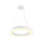 SLV 1008590 MEDO® RING 60, Pendelleuchte, Pendellänge 300 cm, 3000/4000 K, 110°, DALI, Touch, weiß 