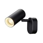 SLV 1008718 NOBLO®, Wand- und Deckenaufbauleuchte, single, rund, 2700 K, 6 W, PHASE, 32°, schwarz 