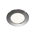 SLV 112222 DL 126 Einbauleuchte LED SMD 3000K rund chrom max. 3W inkl. Blattfedern 