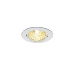 SLV 114381 NEW TRIA 68 Einbauleuchte LED 3000K rund weiß matt 38° 12W inkl. Treiber Clipfedern 