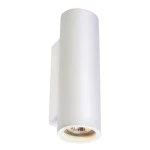 SLV 148060 PLASTRA, Wandleuchte, QPAR51, rund, Tube, weißer Gips, max. 70 W 