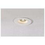 SLV 148070 PLASTRA, Einbauleuchte, QPAR51, rund, weißer Gips, max. 35 W 