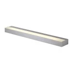 SLV 151786 SEDO 14, Wandleuchte, LED, 3000 K, eckig, aluminium gebürstet, Glas satiniert, L/B/H 59,5/8,5/4 cm, 17 W 