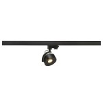 SLV 152600 KALU TRACK, Spot für Hochvolt-Stromschiene 3Phasen, LED, 3000 K, rund, schwarz, inkl. 3Phasen-Adapter 