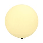SLV 227221 ROTOBALL 50, Outdoor Standleuchte, TC-(D,H,T,Q)SE, IP44, Kugel, weiß, Ø 50 cm, max. 24 W 