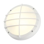 SLV 229081 BULAN GRID Outdoor Wandleuchte Deckenleuchte TC-TSE IP55 rund weiß max. 50W 