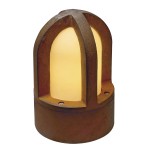 SLV 229430 RUSTY® CONE 24 Outdoor Standleuchte C35 rund stahl gerostet Ø/H 15/24 cm max. 40W IP54 