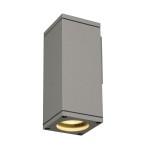 SLV 229524 THEO Outdoor Wandleuchte QPAR51 eckig silbergrau max. 35W 