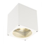 SLV 229551 BIG THEO, Outdoor Deckenleuchte, QPAR111, IP44, eckig, weiß, max. 75 W 