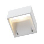 SLV 232101 LOGS Outdoor Wandleuchte LED 3000K IP44 eckig weiß 8W 