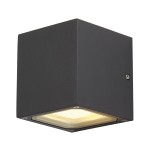 SLV 232535 SITRA CUBE Outdoor Wandleuchte TCR-TSE IP44 anthrazit max. 18W 