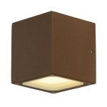SLV 232537 SITRA CUBE Outdoor Wandleuchte TCR-TSE IP44 rost max. 18W 