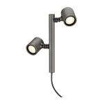 SLV 233185 MYRA SPOT Outdoor Spiessleuchte zweiflammig LED GU10 51mm IP44 anthrazit 18 W 