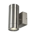 SLV 233302 ASTINA STEEL Outdoor Wandleuchte QPAR51 IP44 rund edelstahl 304 max. 70W 