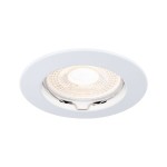 Paulmann 179.43 Premium Einbauleuchte IP44 rund 79mm GU5,3 max. 50W 230/12V dimmbar Weiß 