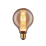 Paulmann 286.03 LED Vintage-Globe G95 Inner Glow 4W E27 Gold mit Innenkolben Ringmuster 