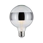 Paulmann 286.81 LED Globe 6,5W E27 Ringspiegel Silber Warmweiß dimmbar 