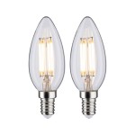 Paulmann 287.88 Filament 230V LED Kerze E14 2x470lm 2x4,5W 2700K Klar 