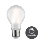 Paulmann 288.15 LED Filament Leuchtmittel Weiß/Matt 9W E27 Neutralweiß dimmbar 