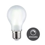 Paulmann 288.16 LED Filament Leuchtmittel Weiß/Matt 9W E27 Tageslichtweiß dimmbar 