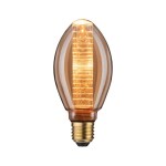 Paulmann 288.28 LED Vintage-Birne B75 Inner Glow E27 Gold mit Innenkolben Ringmuster dimmbar 