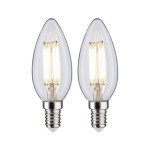 Paulmann 289.16 Filament 230V LED Kerze E14 2x470lm 2x4,8W 4000K Matt 