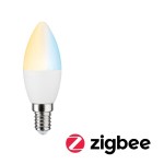 Paulmann 501.26 Smart Home Zigbee LED Kerze 4,9W Matt E14 2700-6500K Tunable White 