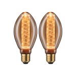 Paulmann 5072 Leuchtmittel Bundle 2x LED Inner Glow Spirale B75 gold E27 1800K 200lm 