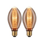 Paulmann 5073 Leuchtmittel Bundle 2x LED Inner Glow ring gold E27 1800K 200lm 