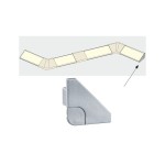 Paulmann 702.66 LED Strip Profil DeltaVerbinder End Cap 2 Stück Alu matt 