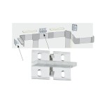 Paulmann 702.75 LED Strip Profil Duo Montage-Set Fixture 4er Pack Transparent 