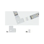 Paulmann 706.16 MaxLED Verbinder Eck-Stück 25x25mm max. 144W Weiß 