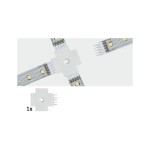 Paulmann 706.17 MaxLED Verbinder X-Stück 32x28mm max. 144W Weiß 