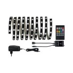 Paulmann 709.56 YourLED LED Strip Lights and Sound für musikgesteuerten Farbwechsel 3m beschichtet 17,8W RGB 18VA 