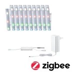 Paulmann 788.66 MaxLED 250 LED Strip Smart Home Zigbee 3.0 RGBW beschichtet Basisset 3m IP44 15W 180lm/m 30 LEDs/m RGBW+ 36VA 