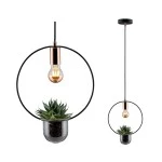Paulmann 797.48 Neordic Pendelleuchte Tasja E27 max. 20W Schwarz#Kupfer dimmbar Metall 
