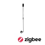 Paulmann 797.85 LED Pendelleuchte Smart Home Zigbee 3.0 Puric Pane 2700K 500lm 6W Schwarz dimmbar 