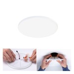 Paulmann 799.34 VariFit LED Einbaupanel Veluna Edge IP44 rund 160mm 12W 1100lm 4000K Weiß 