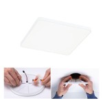 Paulmann 799.37 VariFit LED Einbaupanel Veluna Edge IP44 eckig 160x160mm 12W 1100lm 4000K Weiß 