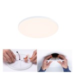 Paulmann 799.40 VariFit LED Einbaupanel Veluna Edge IP44 rund 160mm 12W 1100lm 3000K Weiß 