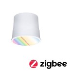 Paulmann 924.70 LED Modul Einbauleuchte Smart Home Zigbee 3.0 Base Coin 1er-Set rund 50mm Coin 4,9W 420lm 230V dimmbar RGBW+ Satin 