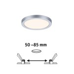 Paulmann 930.33 VariFit LED Einbaupanel Areo IP44 rund 118mm 6,5W 550lm 3000K Chrom matt 