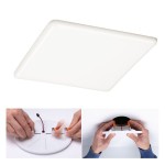 Paulmann 930.66 VariFit LED Einbaupanel 3-Step-Dim Veluna IP44 eckig 215x215mm 22W 1700lm 4000K Satin dimmbar 