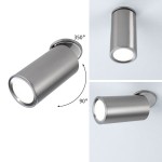 Paulmann 930.90 LED Einbauleuchte 3-Step-Dim Turnal rund 60mm 90° Coin 6W 470lm 230V dimmbar 2700K Eisen gebürstet 